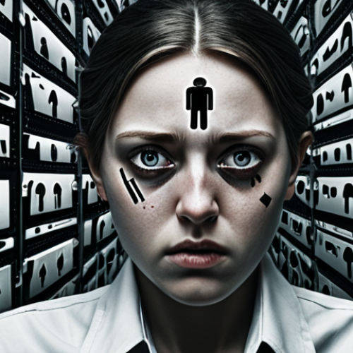 Home 6 **Prompt 1:** "Hidden cost of free online services. A person is overwhelmed by targeted ads and data collection symbols. Emphasis on privacy concerns and losing control. Dark, dystopian tone. Digital art."